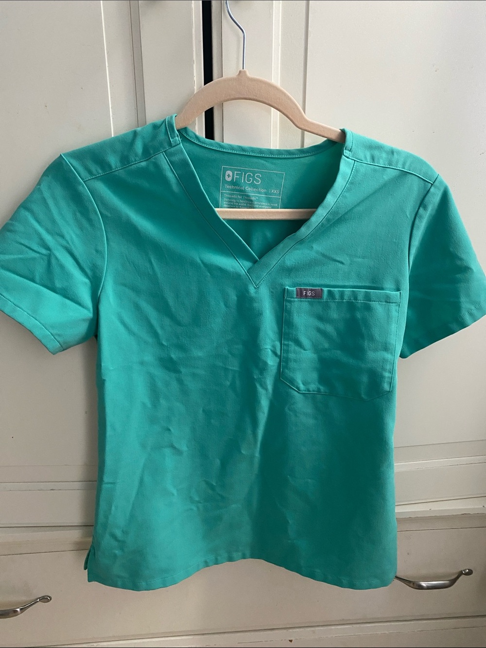 FIGS Surgical Green Scrub Top